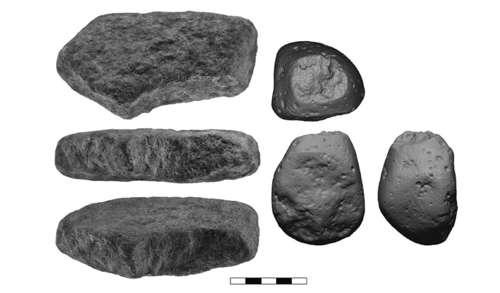 Werkzeuge aus der Steinzeit zur Verarbeitung von pflanzlicher Nahrung