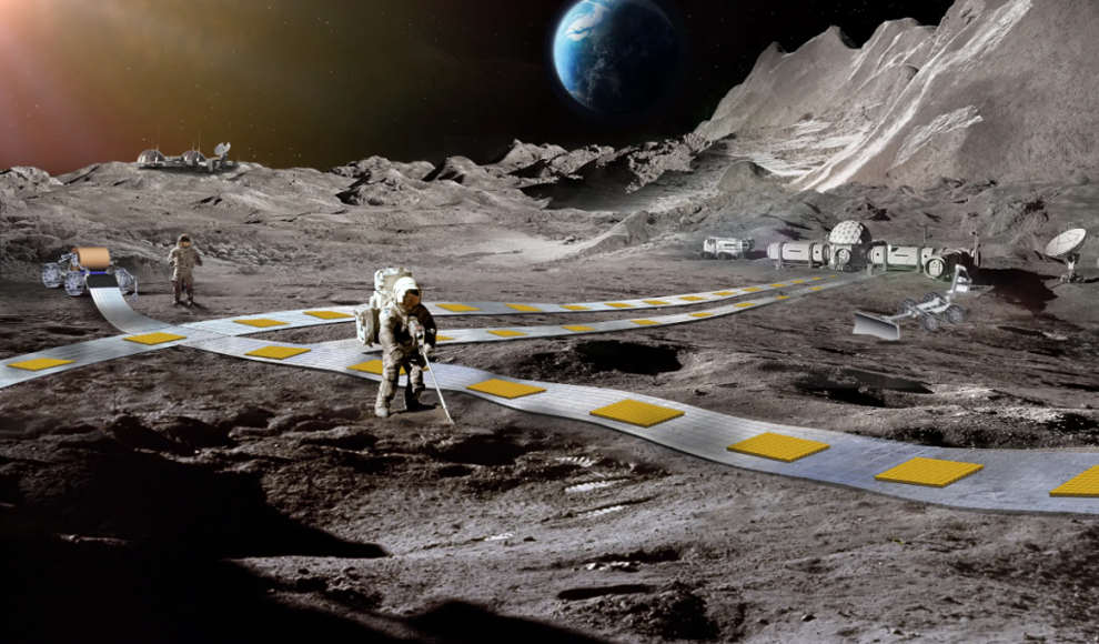 Transportsystem auf dem Mond