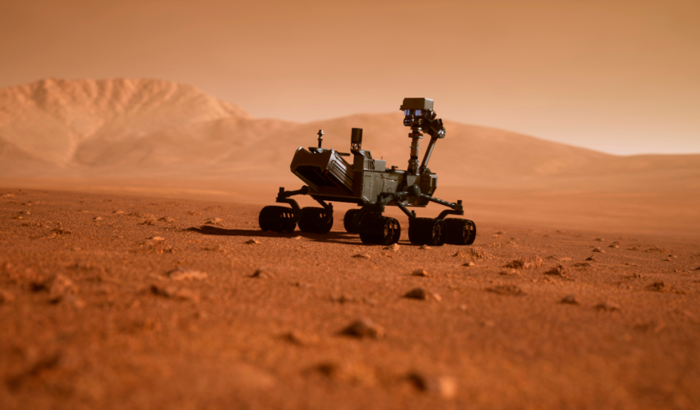 Marsrover sammelt Proben