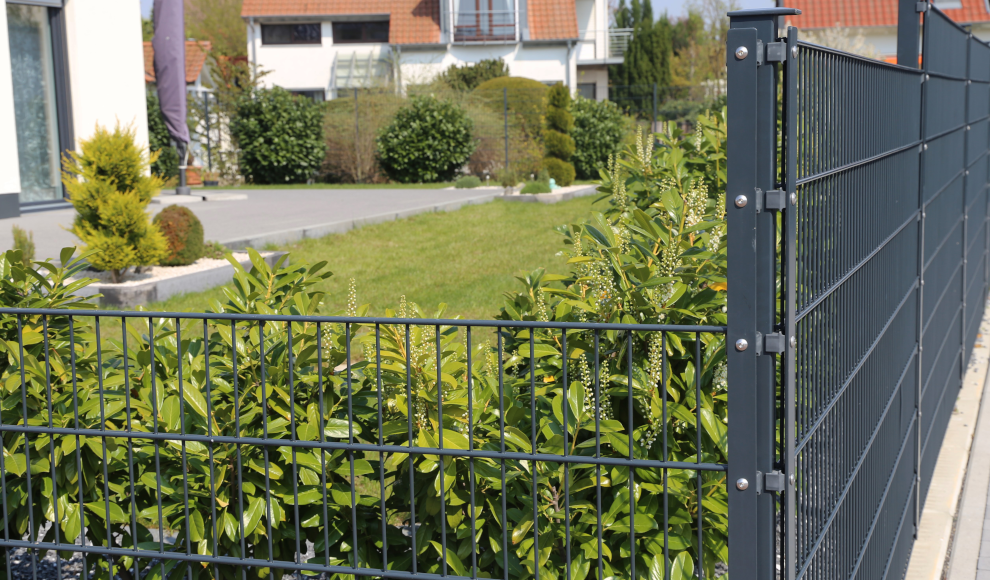 Garten eines Einfamilienhauses in Deutschland