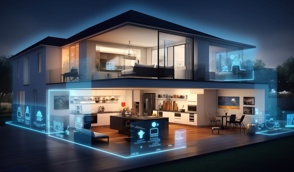 Haus mit Smart-Home auf Basis von ZigBee 