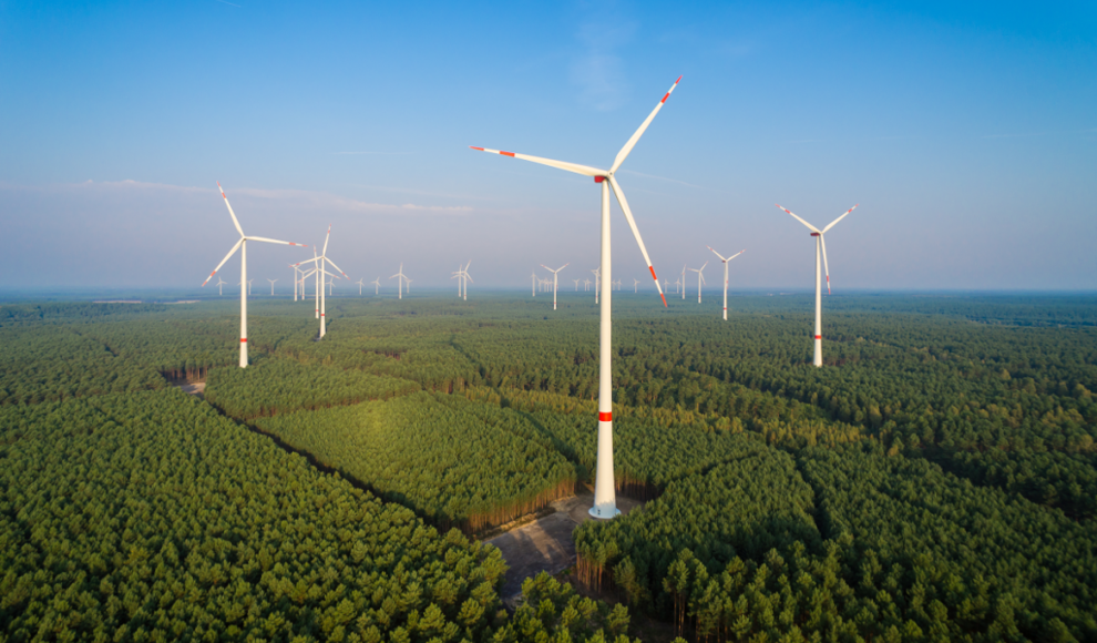 Windpark als Klimaschutzprojekt der Europäischen Union (EU)