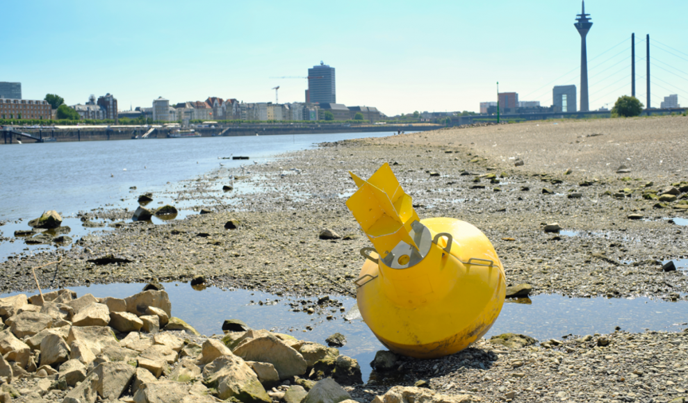 Wasserknappheit in Düsseldorf (Deutschland)