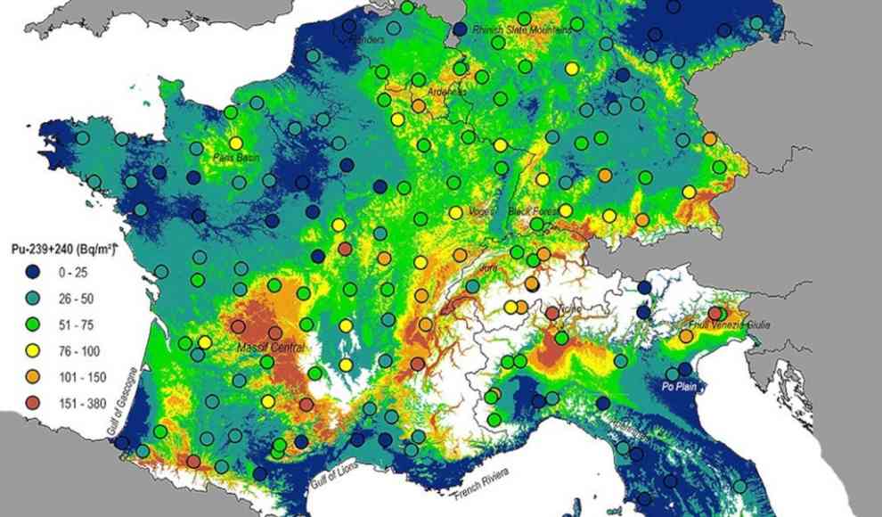 Karte Verdeutlicht Radioaktive Bodenbelastung In Europa